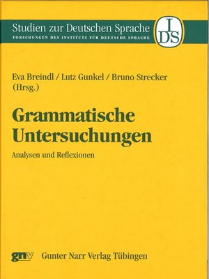 cover image of Grammatische Untersuchungen